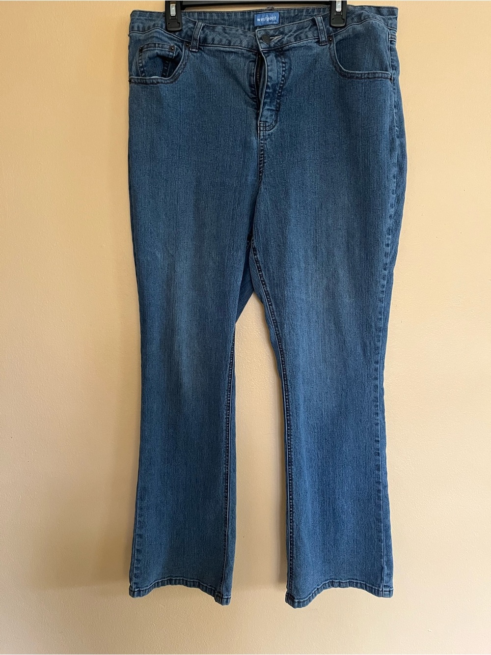 Westport Bootcut Jeans Size 16 Short Blue Denim
